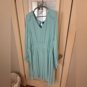 Torrid Light Blue V-Neck Dress